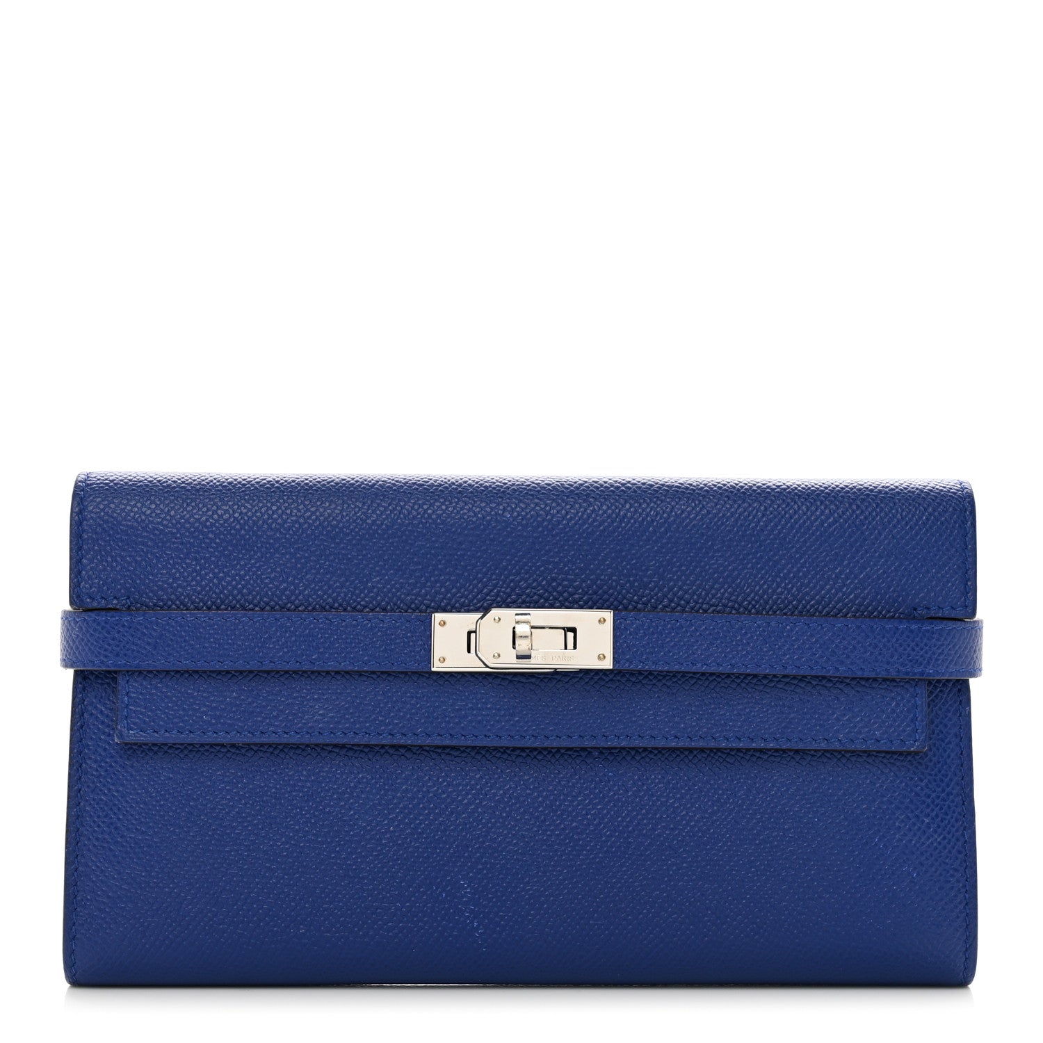 Hermes Epsom Kelly Longue Wallet Bleu Electrique 1 of 9