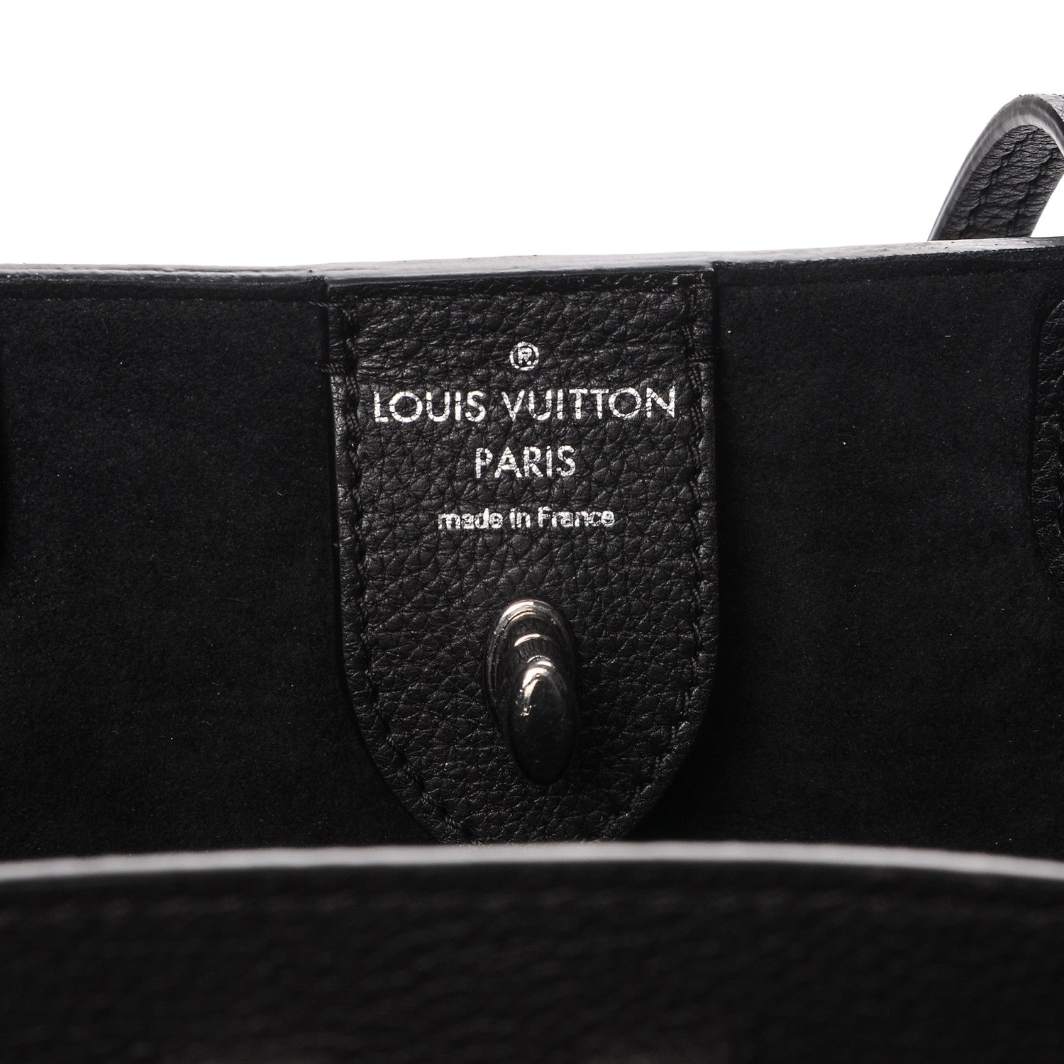 Louis Vuitton Calfskin Lockme Cabas Black 6 of 6