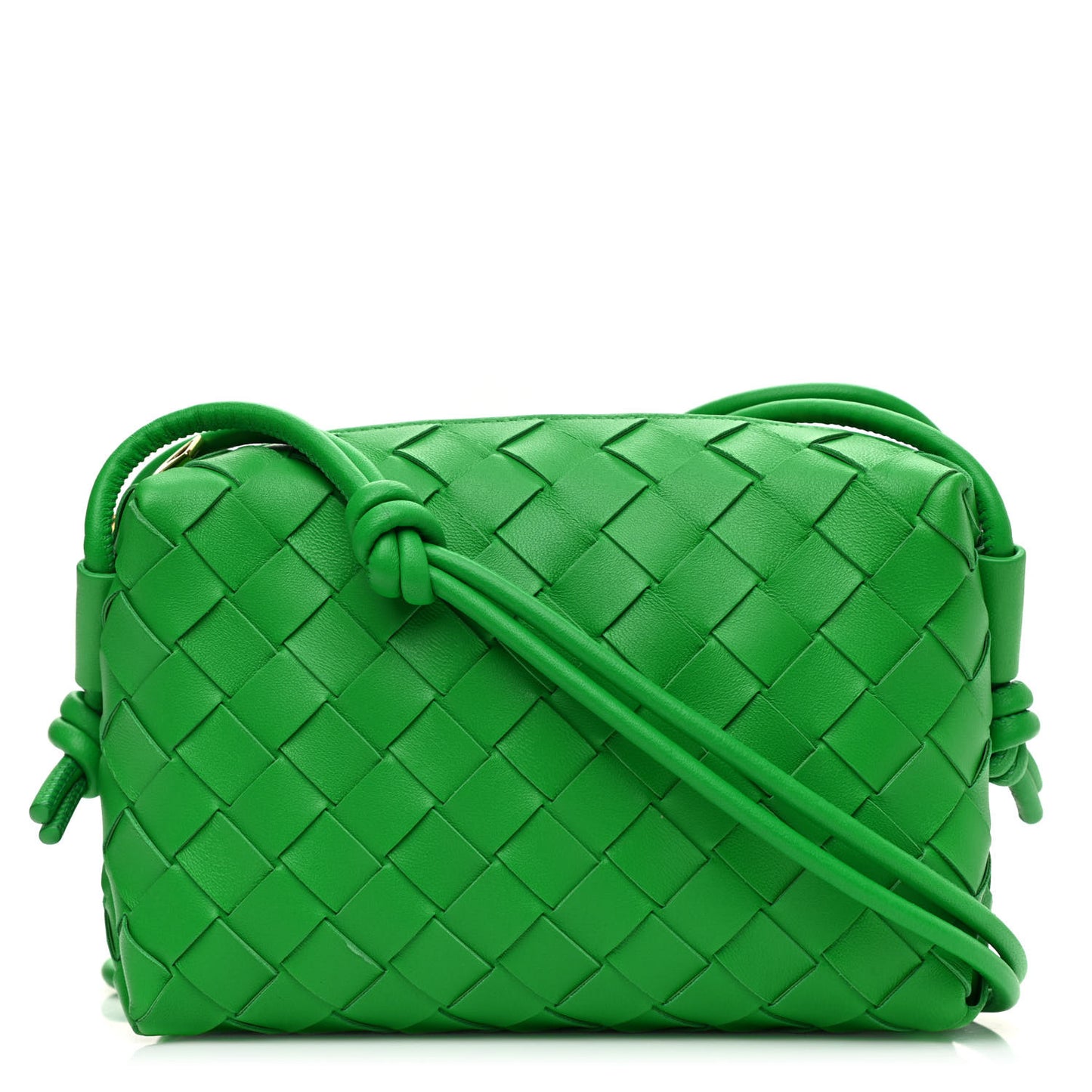 Nappa Intrecciato Mini Loop Camera Bag Parakeet