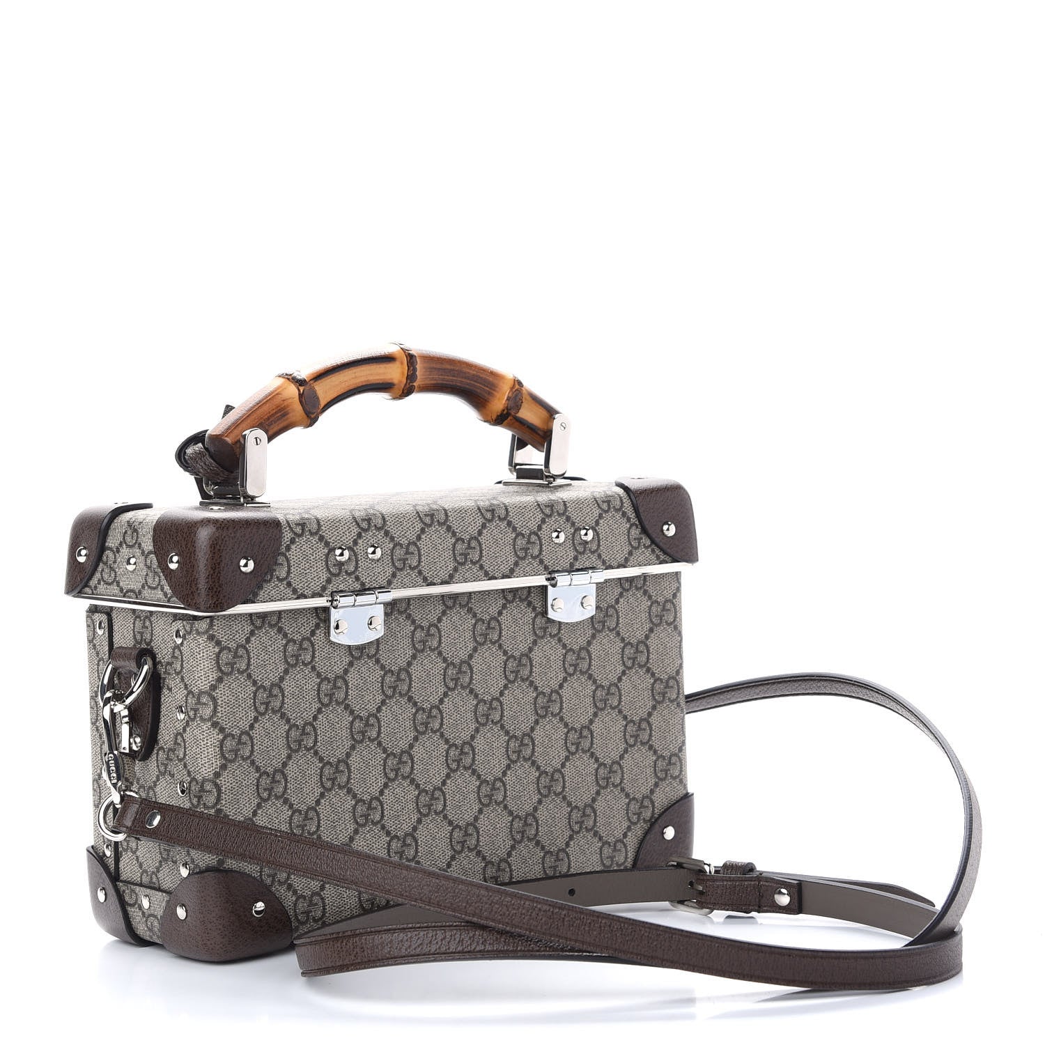 Gucci GG Supreme Monogram Globe-Trotter Beauty Case Brown 3 of 9