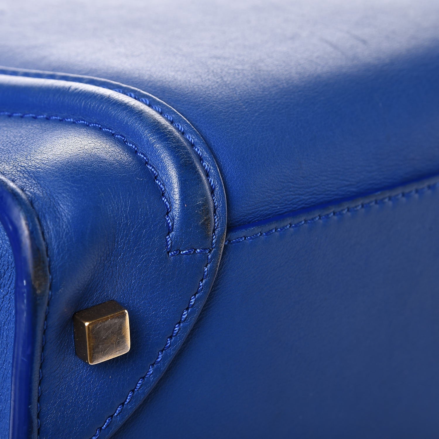 Celine Smooth Calfskin Mini Luggage Royal Blue 24 of 28