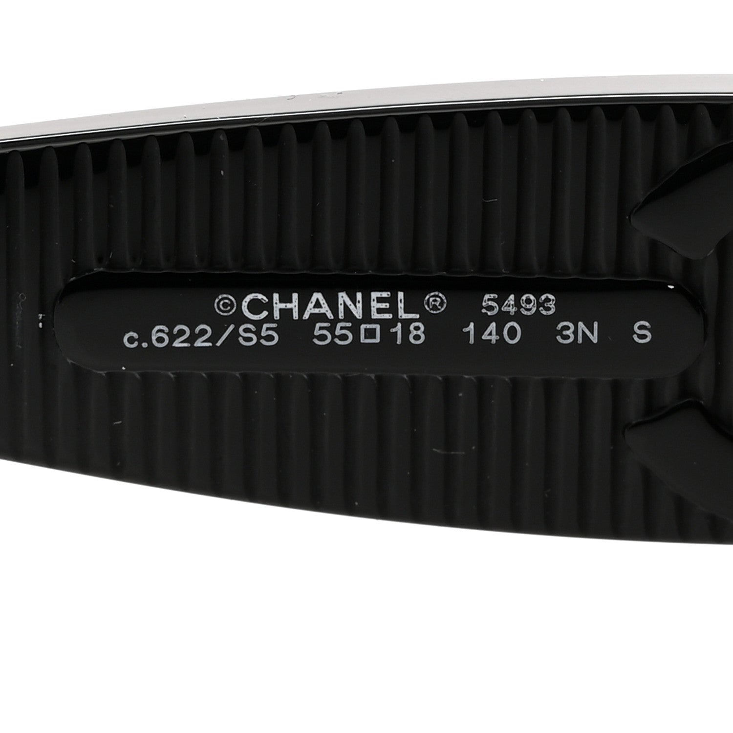 Chanel Acetate Rectangle Sunglasses 5493 Black Brown 5 of 8