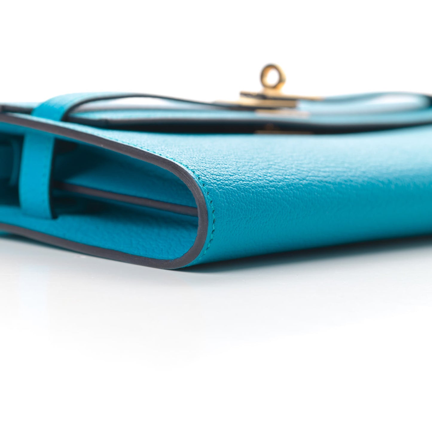 Chevre Mysore Kelly Wallet To Go Bleu Zanzibar