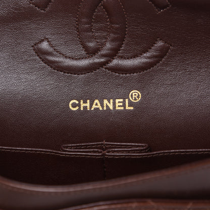 Chanel Lambskin Quilted Medium Double Flap Brown 5 of 16