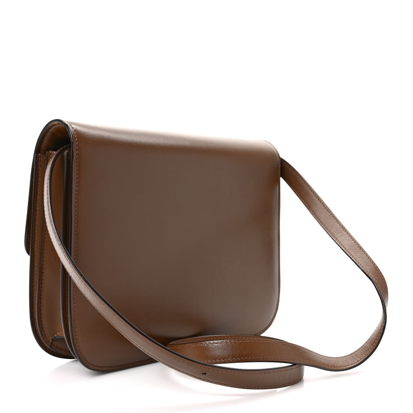 Smooth Calfskin Medium Classic Box Flap Bag Camel