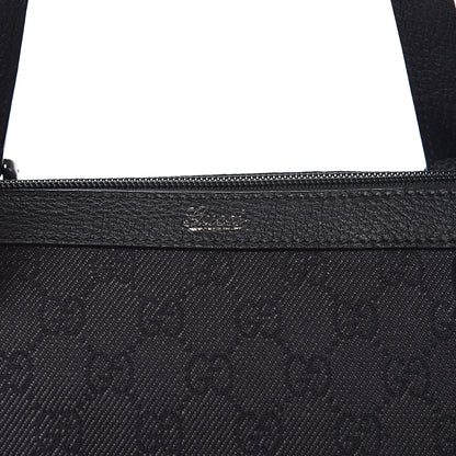 Gucci Denim Monogram Abbey Medium Tote Black 14 of 14