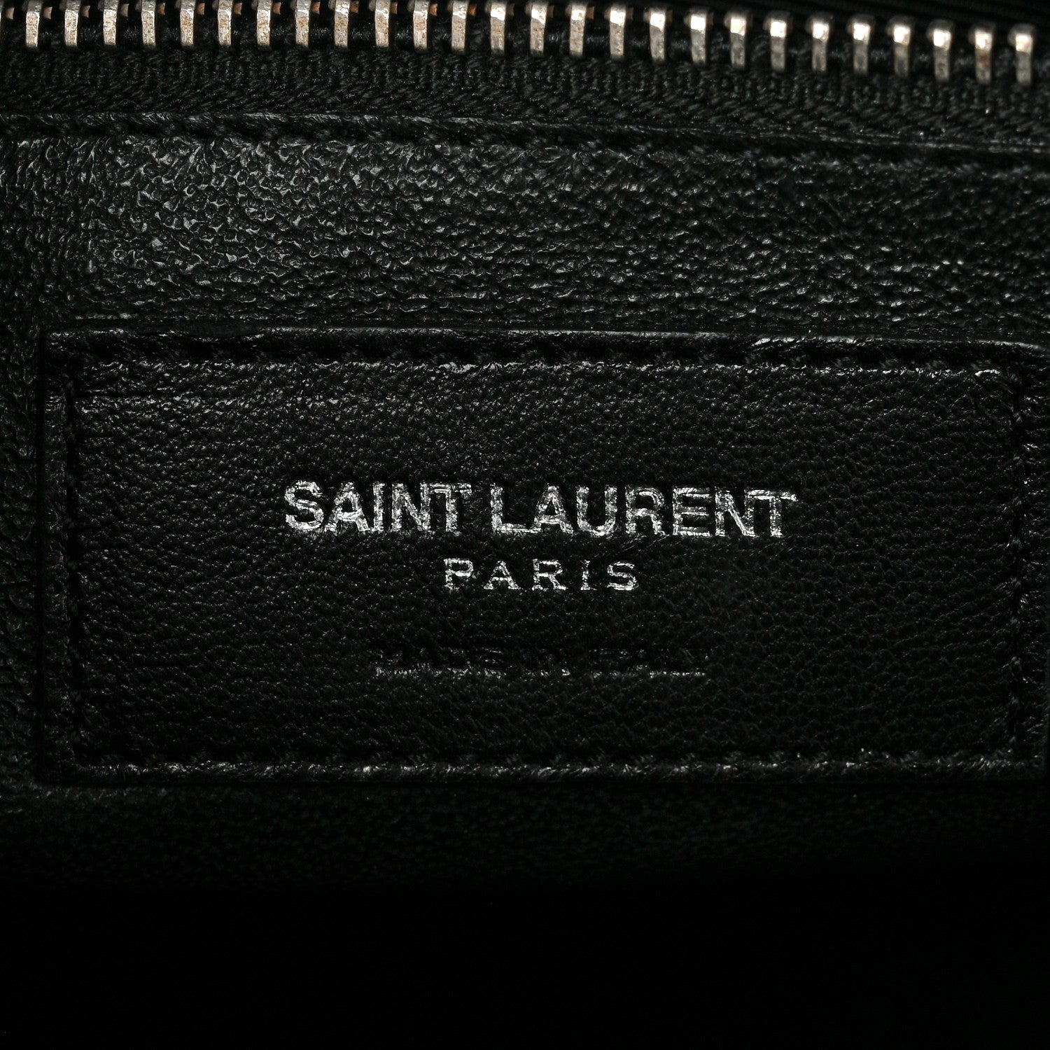 Saint Laurent Calfskin Crocodile Embossed Small Sac de Jour Dusty Black 6 of 10