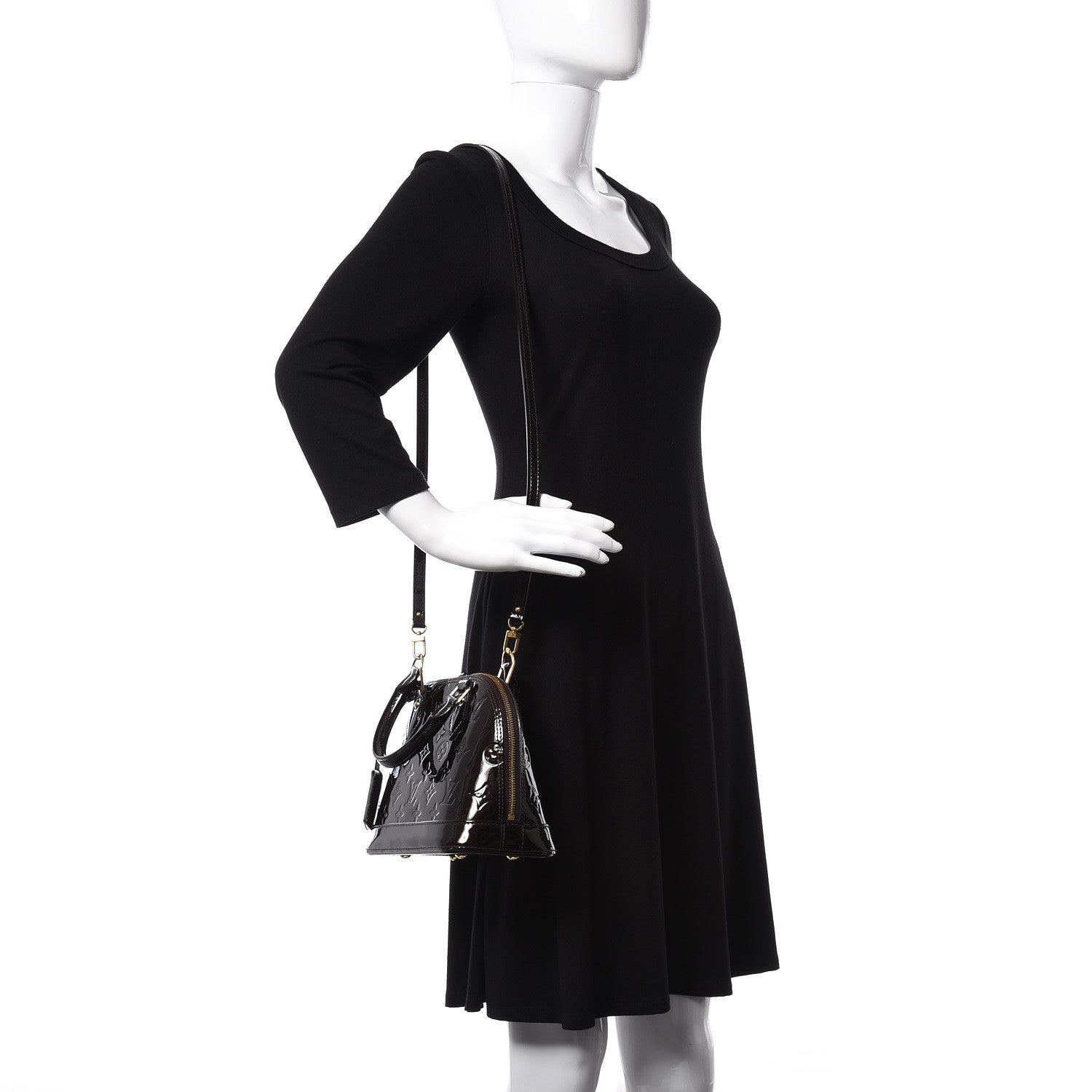 Louis Vuitton Vernis Alma BB Amarante 2 of 15