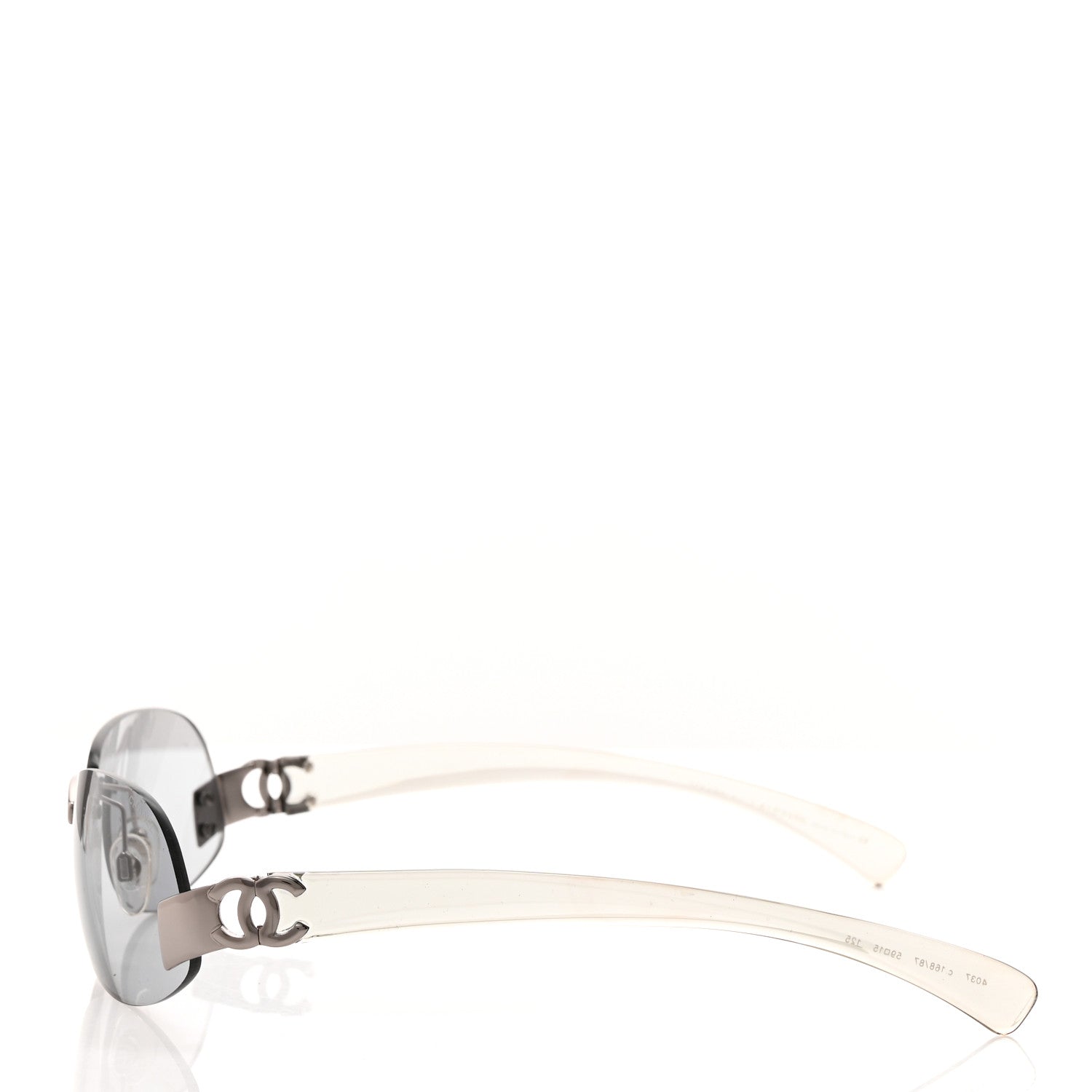 Chanel Frameless CC Logo Sunglasses 4037 Clear 3 of 8