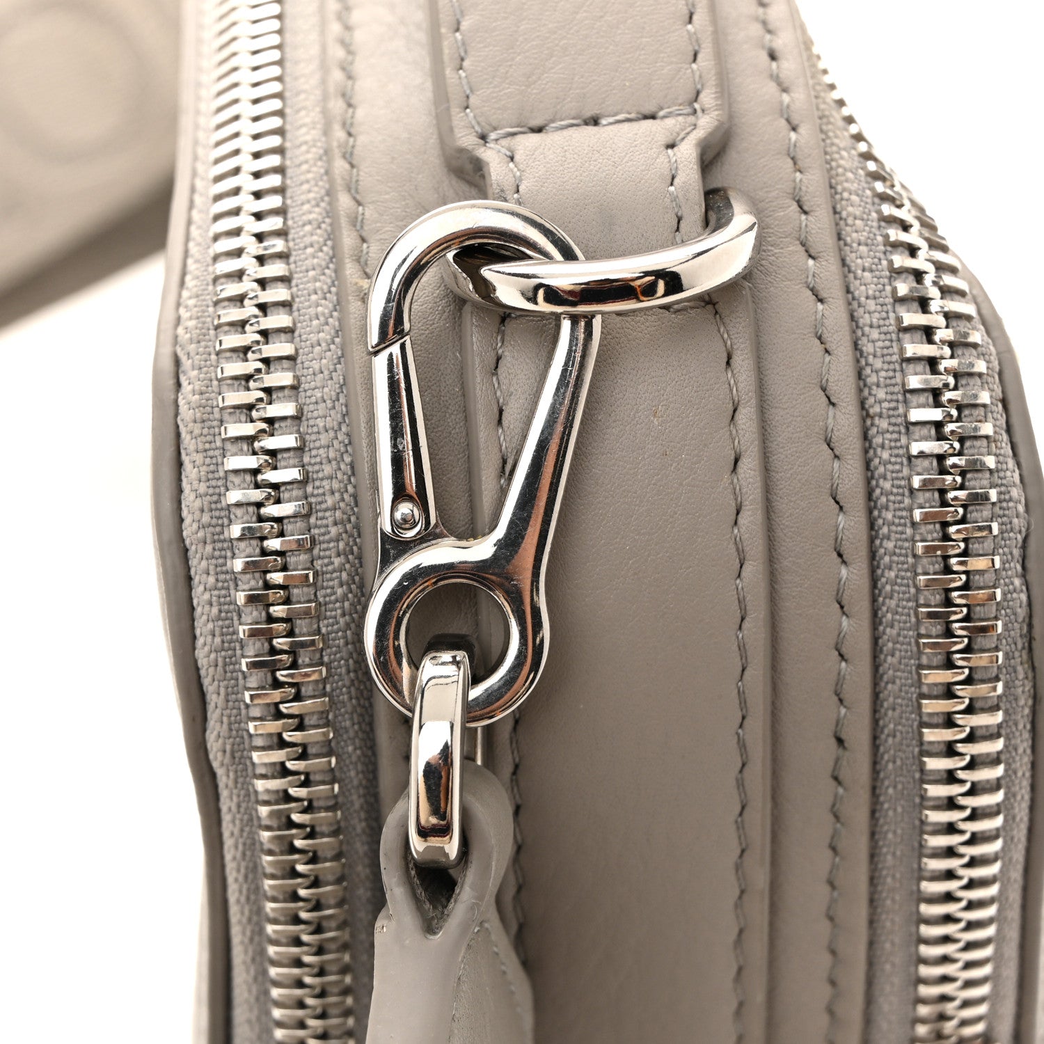 Loewe Satin Calfskin Mini Camera Bag Shell Grey 13 of 13