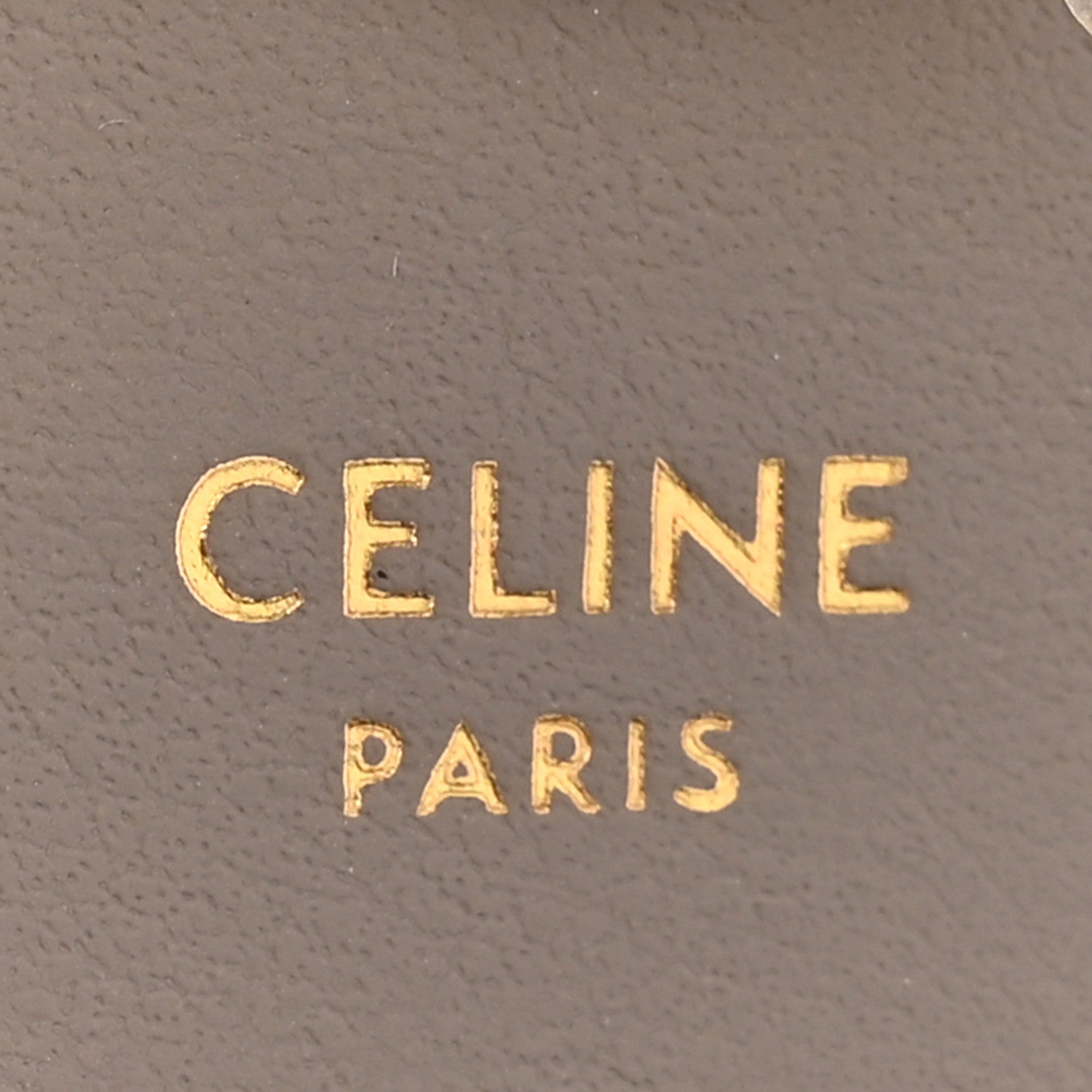 Celine Shiny Calfskin Triomphe Flap Card Holder Pebble 6 of 10