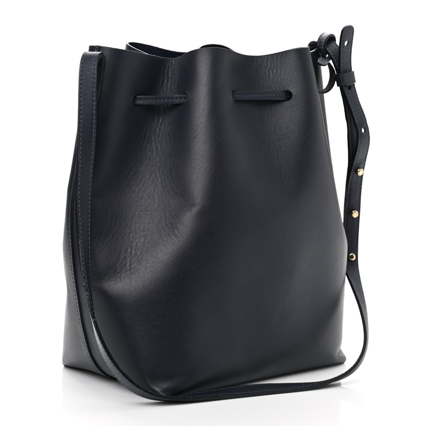 Calfskin Bucket Bag Blu
