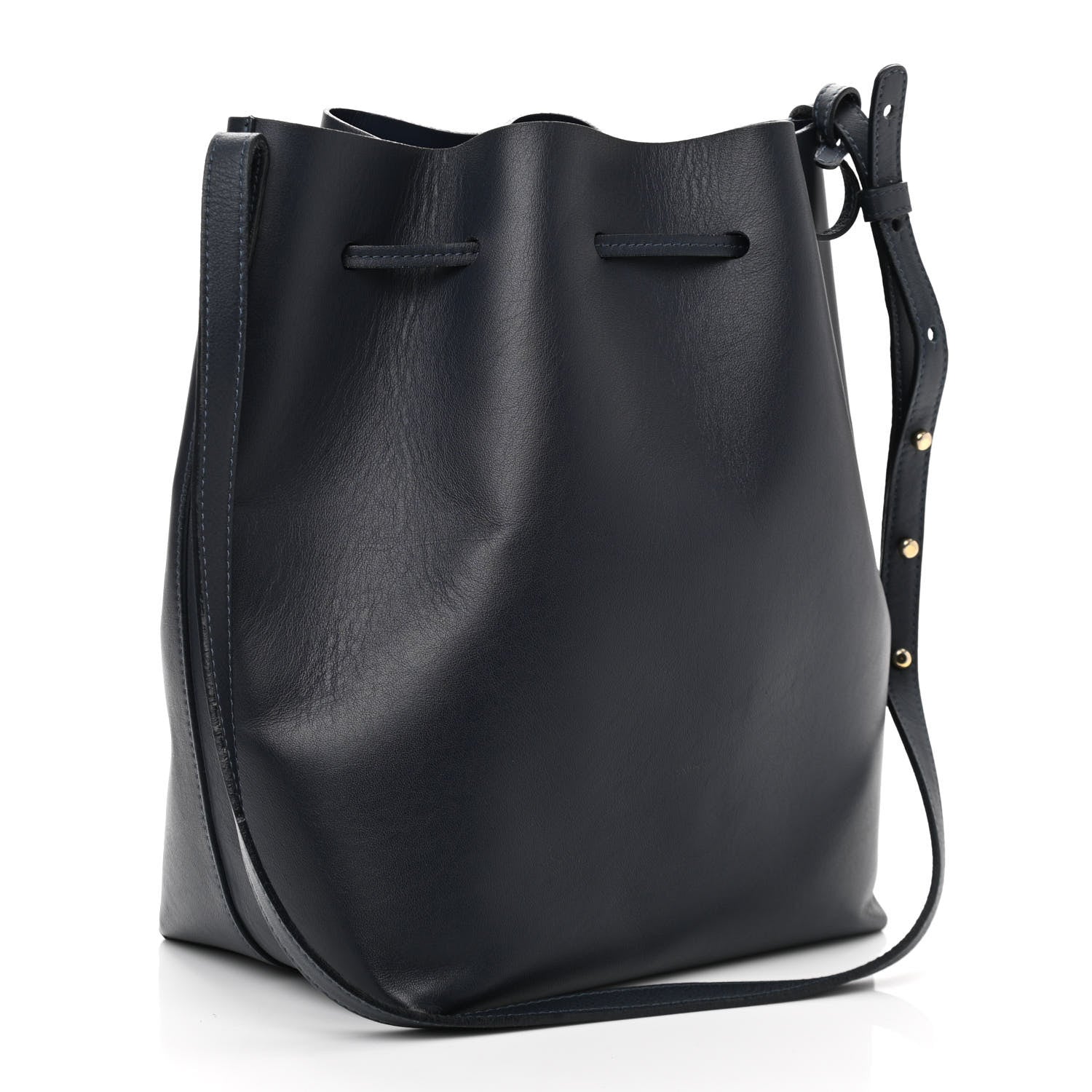 Mansur Gavriel Calfskin Bucket Bag Blu 3 of 14