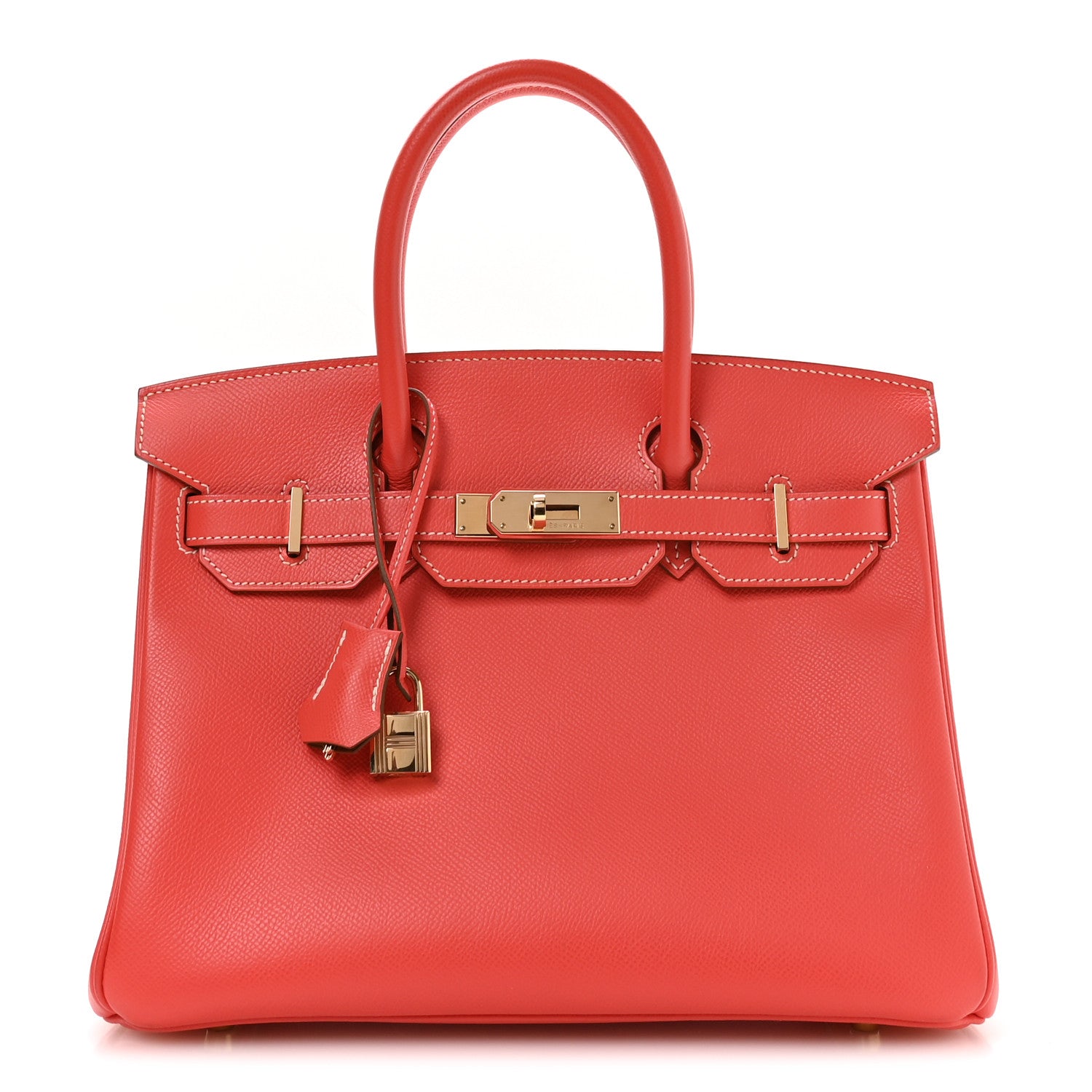 Hermes Epsom Candy Birkin 30 Rose Jaipur Gold 1 of 10