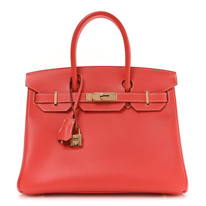 Hermes Epsom Candy Birkin 30 Rose Jaipur Gold 1 of 10