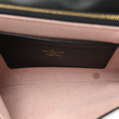 Louis Vuitton Lambskin Embossed Monogram Pochette Coussin Black 5 of 10