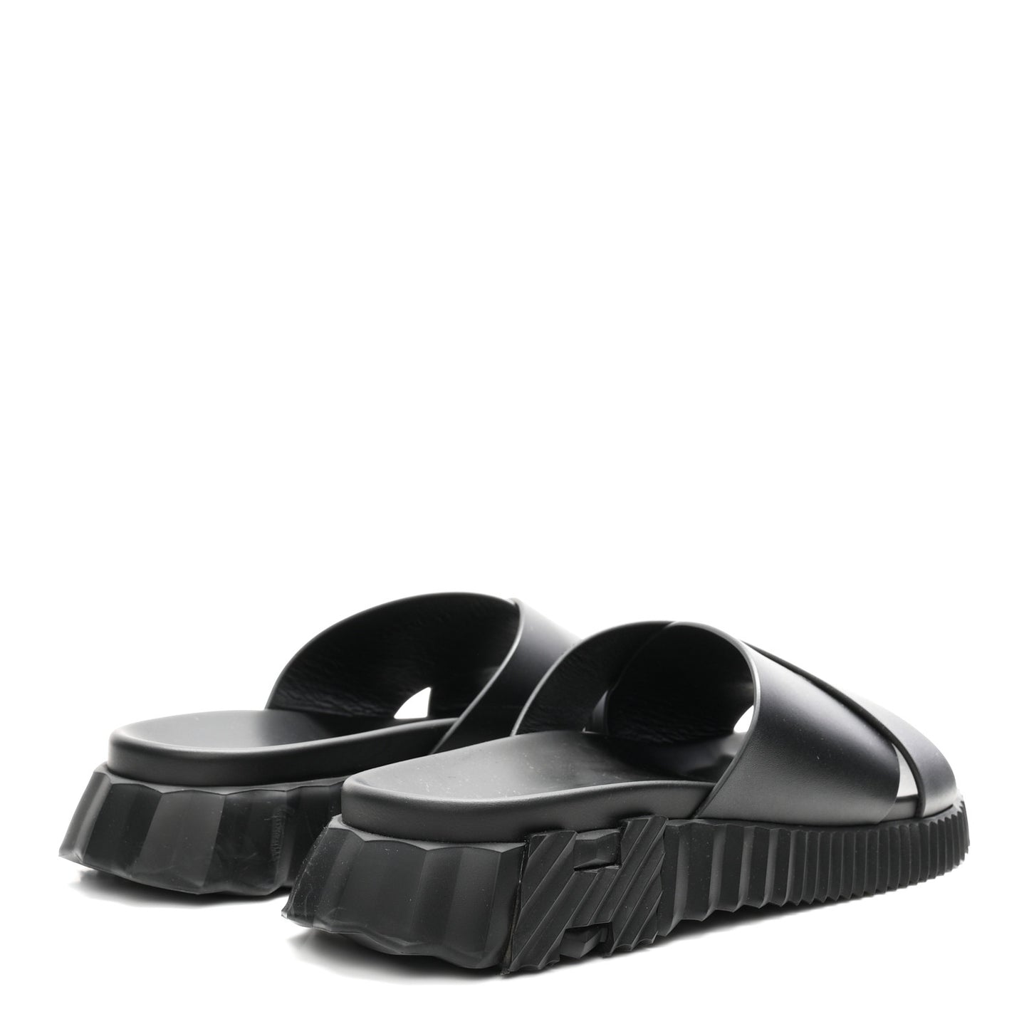 Nappa Mens Infra Sandals 42 Black