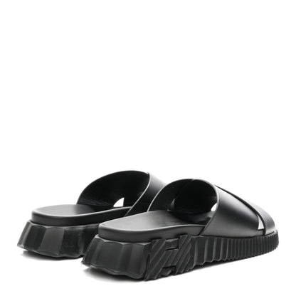 Hermes Nappa Mens Infra Sandals 42 Black 5 of 10