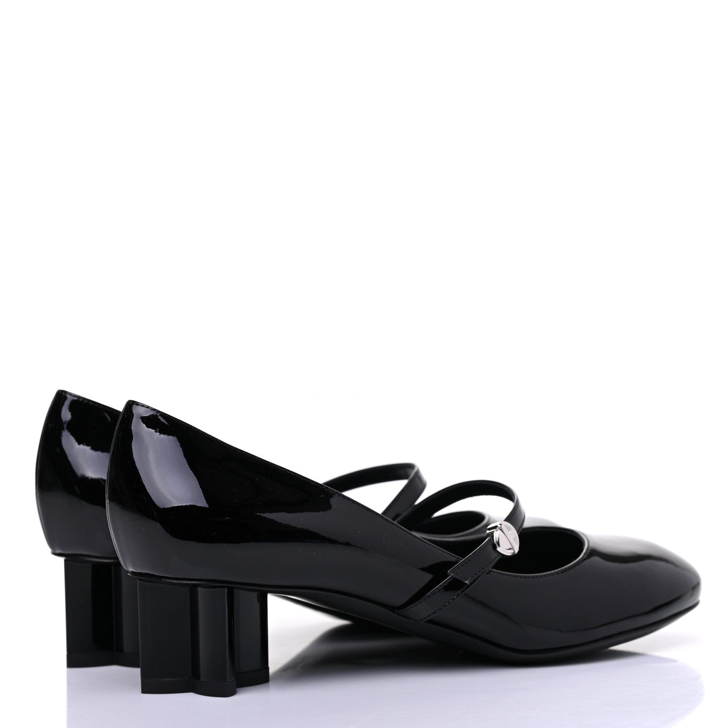 Louis Vuitton Patent Uniformes Silhouette 40mm Pumps 37 Black 4 of 8