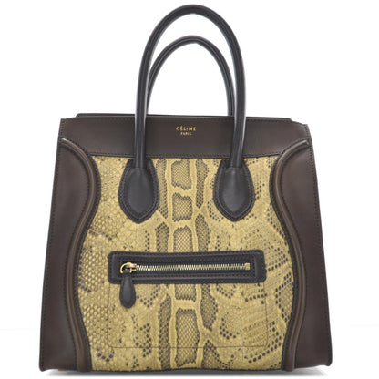 Celine Python Mini Luggage Honey 1 of 10