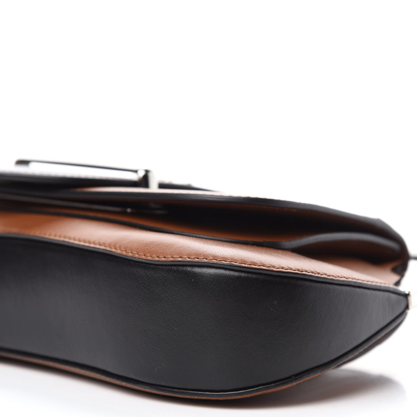 City Calfskin Sidonie Shoulder Bag Black Cognac