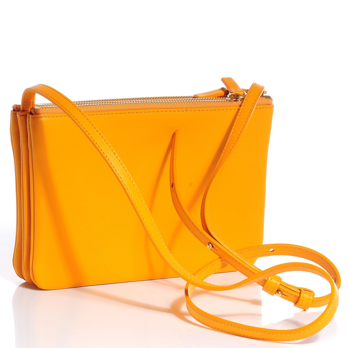 Lambskin Small Trio Crossbody Bag Sunflower