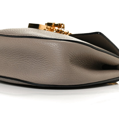 Chloe Grained Lambskin Mini Drew Shoulder Bag Motty Grey 9 of 12
