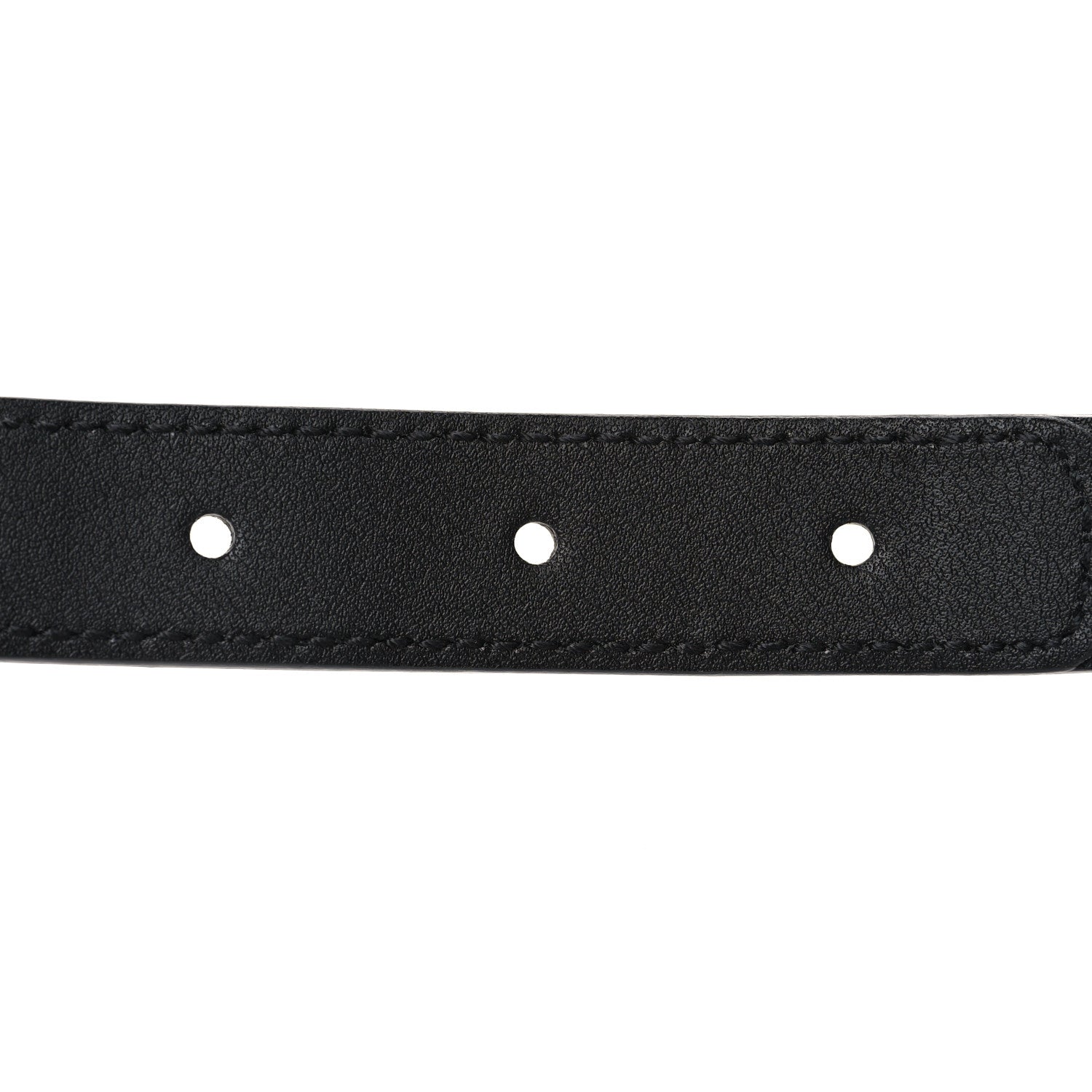 Gucci GG Supreme Monogram Matte Plutone Calfskin Double G 20mm Belt 75 30 Beige Ebony Black 5 of 5