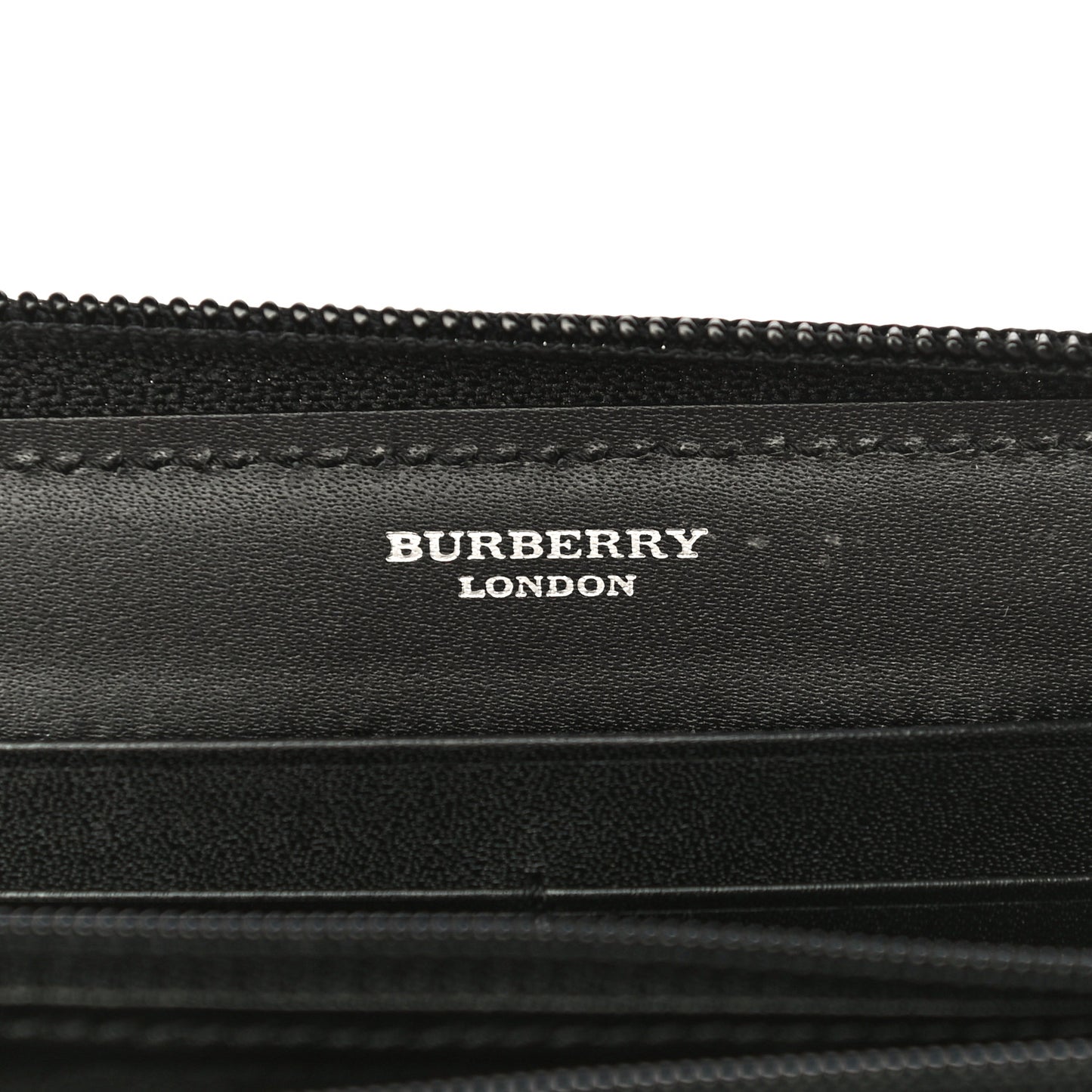 House Check Large Ziggy Zip Around Wallet Black