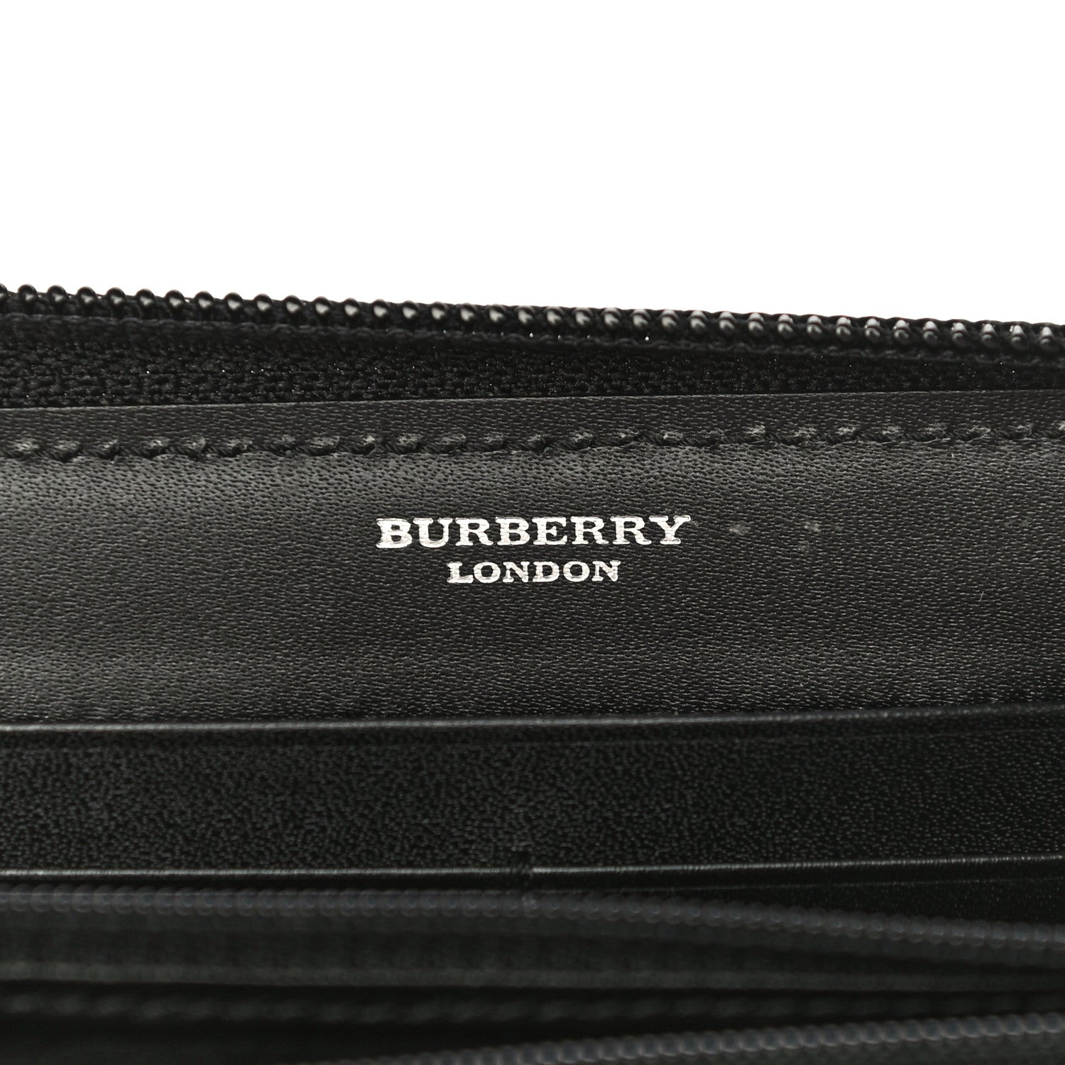 Burberry House Check Large Ziggy Zip Around Wallet Black 6 of 9