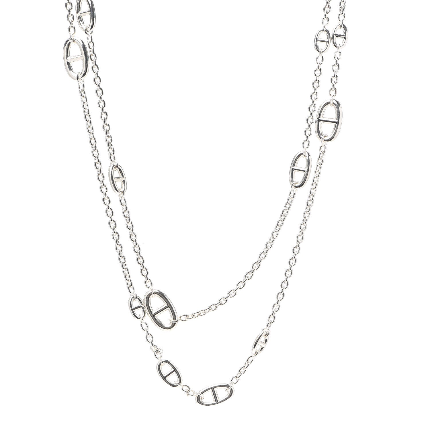 Hermes Sterling Silver Farandole Necklace 160 1 of 6