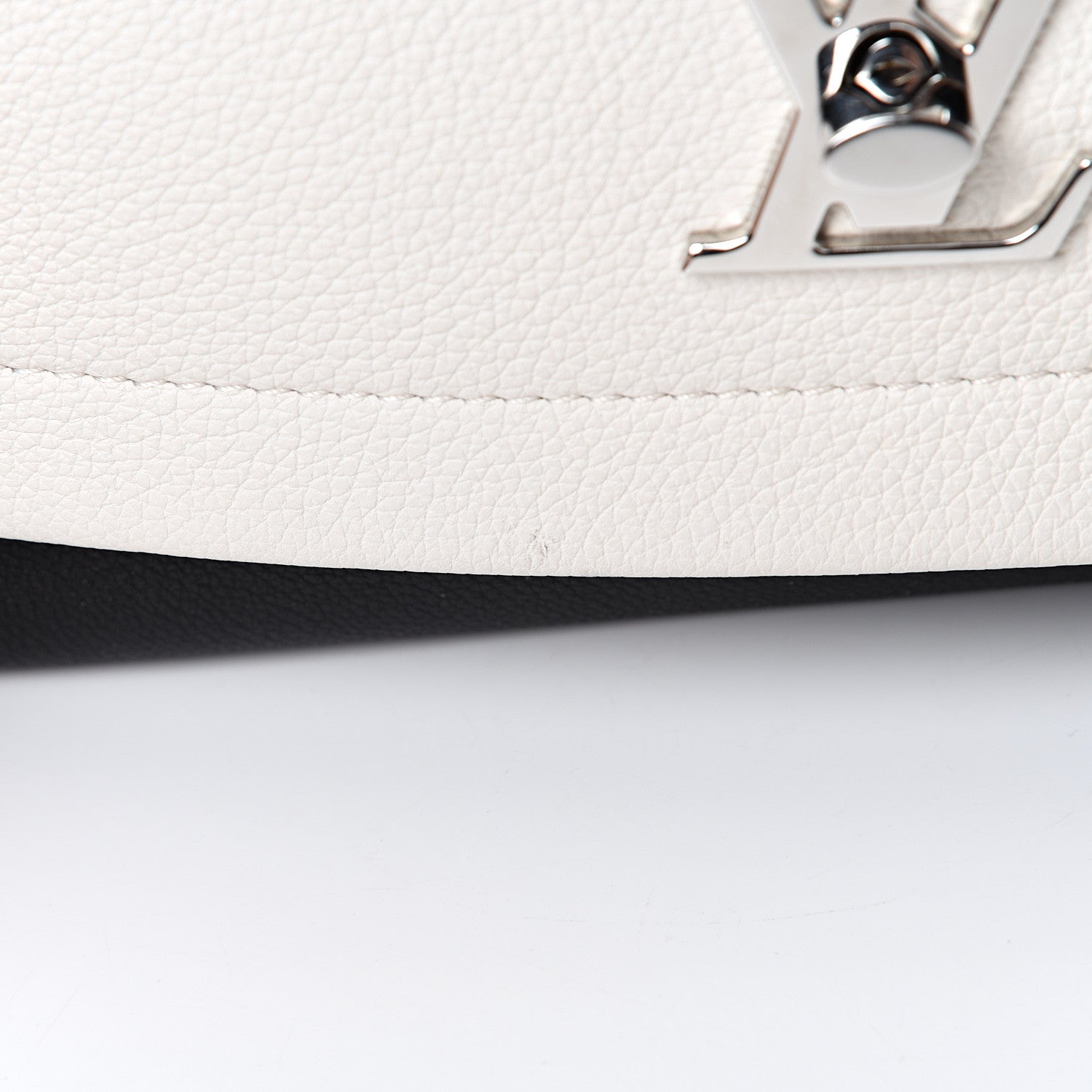 Louis Vuitton Calfskin Mechanical Flowers Lockme II Black White 10 of 11