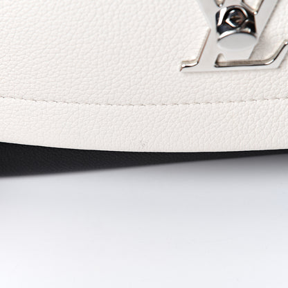 Louis Vuitton Calfskin Mechanical Flowers Lockme II Black White 10 of 11
