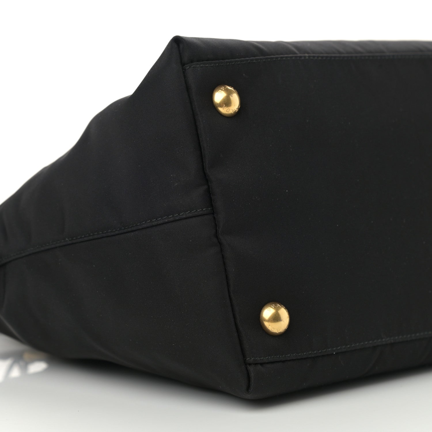 Prada Tessuto Nylon Saffiano Small Satchel Black 10 of 11