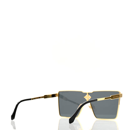 Louis Vuitton Acetate Swarovski Crystal Cyclone Sunglasses Z1700U Gold 4 of 7