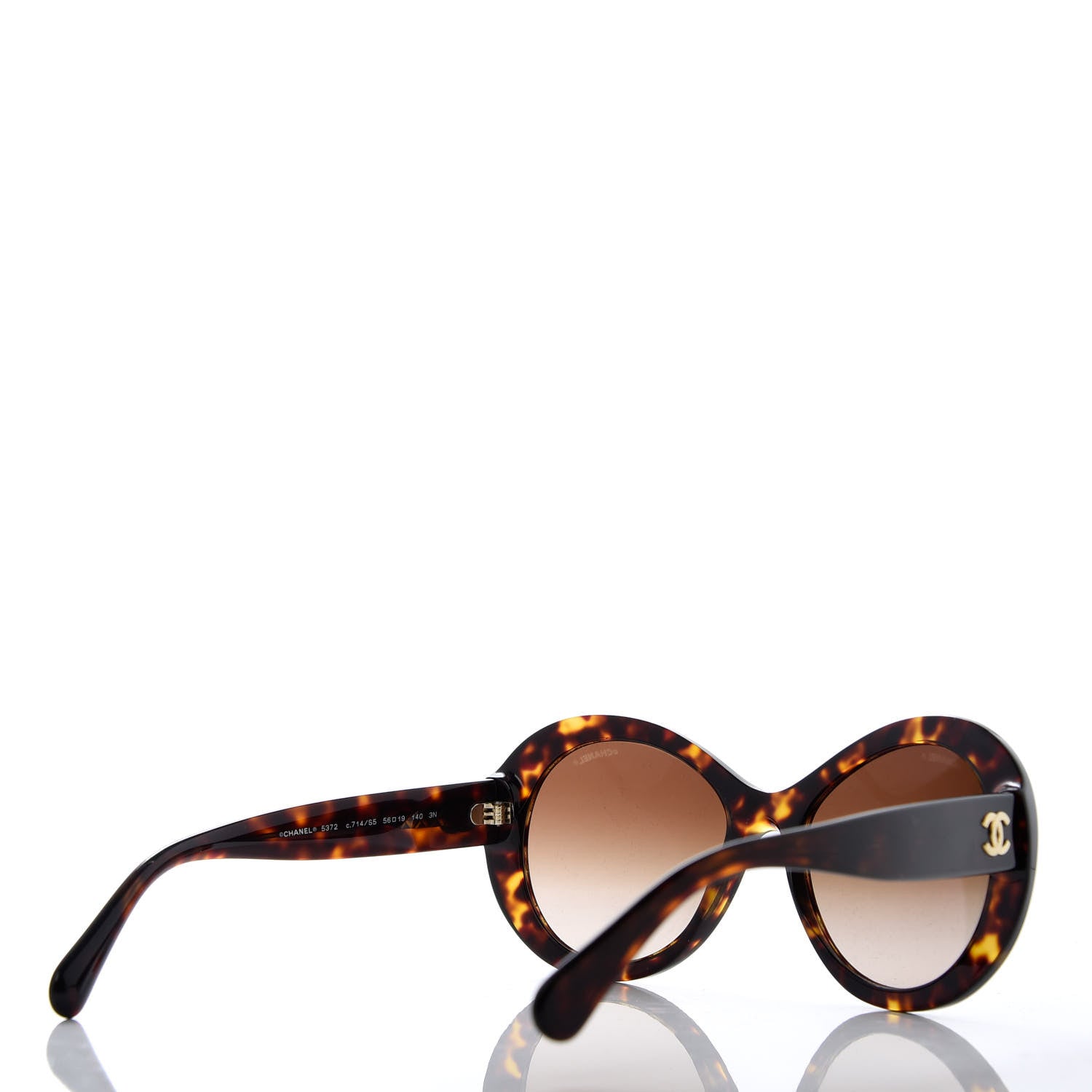 Chanel Oval CC Sunglasses 5372 Tortoise 4 of 9