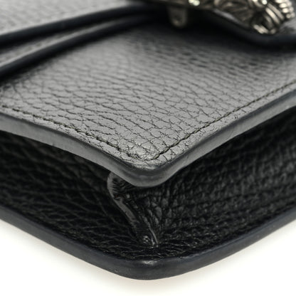 Gucci Calfskin Super Mini Dionysus Shoulder Bag Black 8 of 9