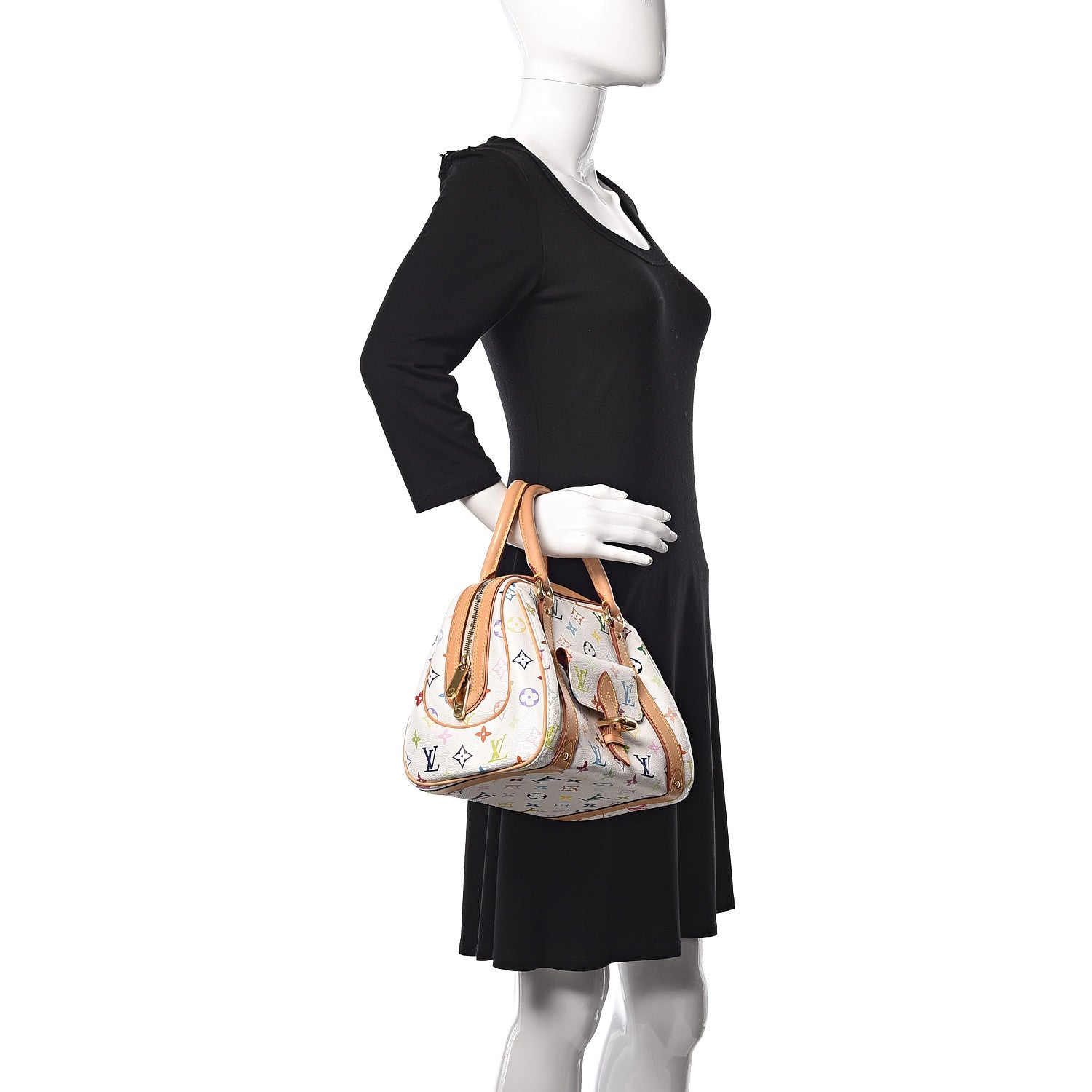 Louis Vuitton Monogram Multicolor Priscilla White 2 of 12