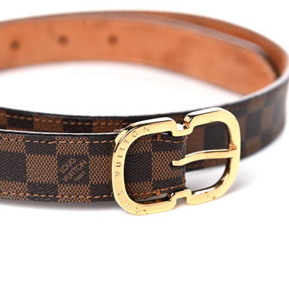 Louis Vuitton Damier Ebene Mini 25mm Belt 80 32 9 of 9