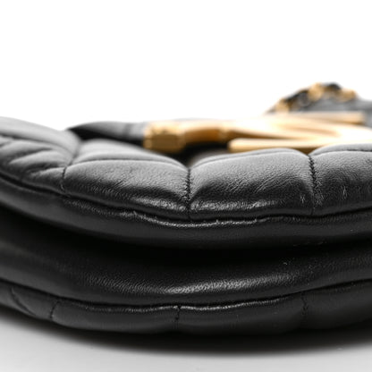 Chanel Lambskin Quilted CC Messenger Black 8 of 9