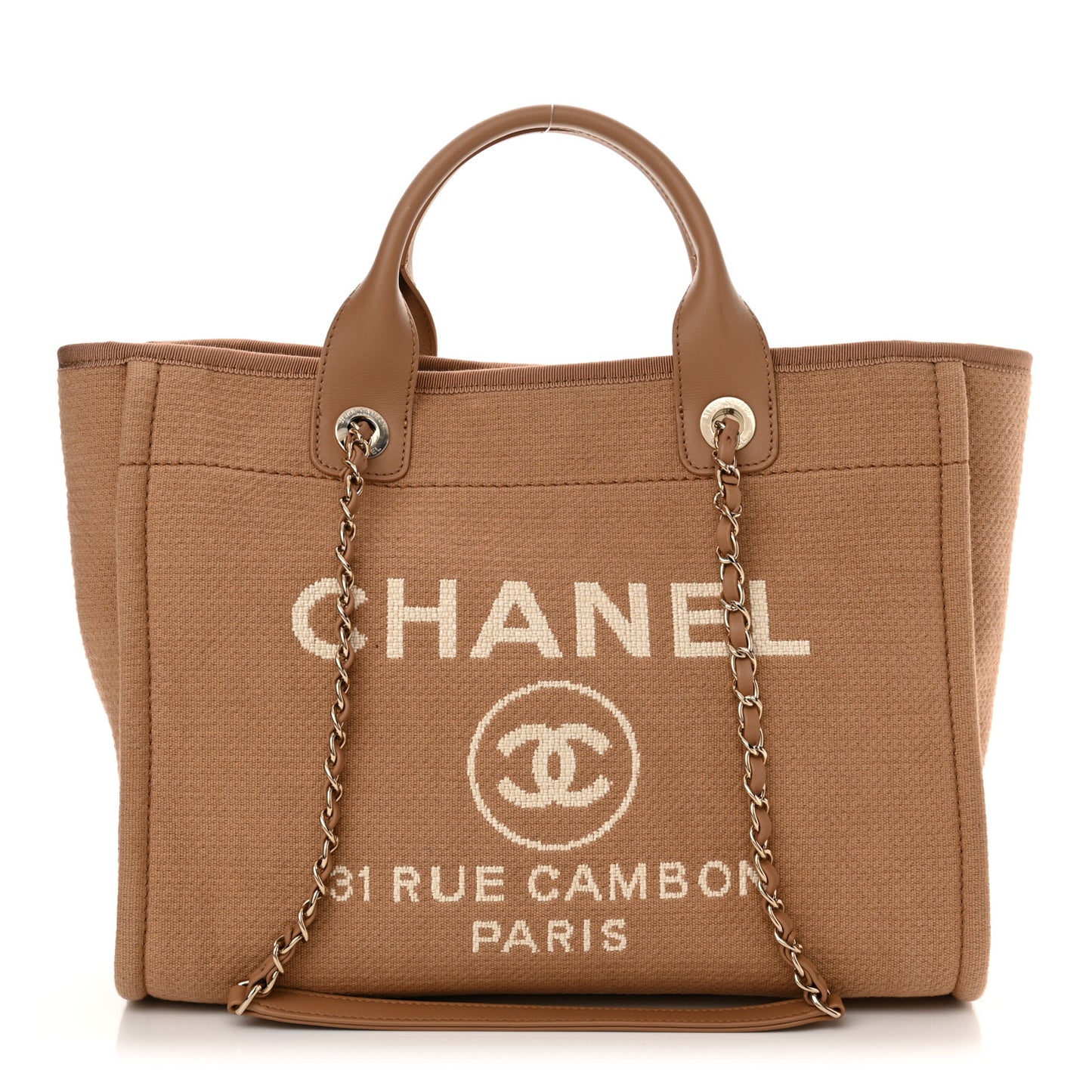 Mixed Fibers Small Deauville Tote Camel