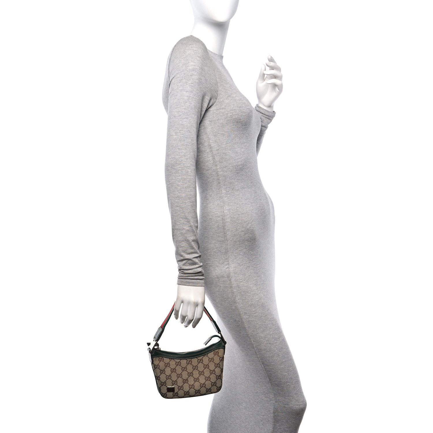 Gucci Monogram Web Mini Pop Hobo Green 2 of 10