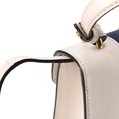 Gucci Calfskin Mini Sylvie Top Handle Bag White 12 of 13