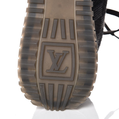 Louis Vuitton Calfskin Damier Run Away Sneakers 7 Graphite 6 of 9
