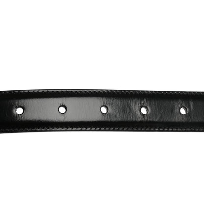 Celine Box Calfskin Reversible 25mm Triomphe Belt 80 32 Black White Cotton 6 of 8