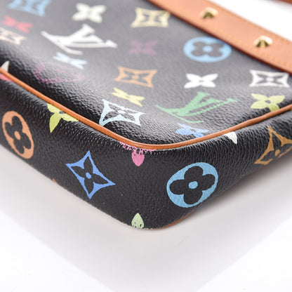 Louis Vuitton Monogram Multicolor Pochette Accessories Black 10 of 13
