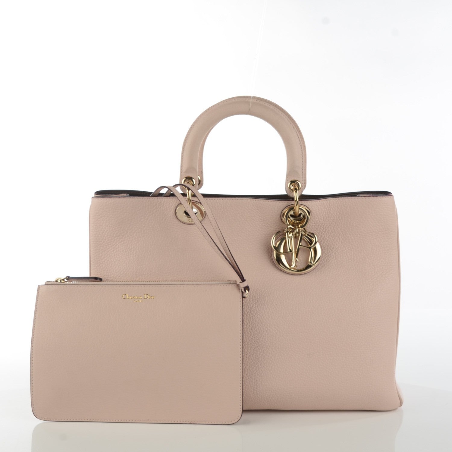 Christian Dior Bullcalf Large Diorissimo Rose Poudre 3 of 8
