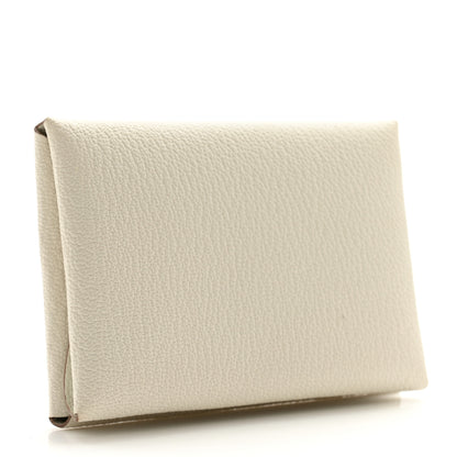 Hermes Chevre Mysore Calvi Duo Card Case Beton 3 of 7