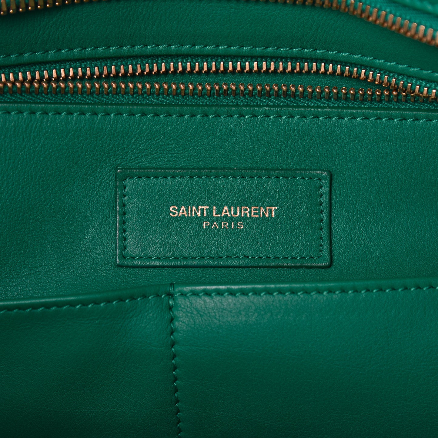 Calfskin Medium Classic Y Cabas Green