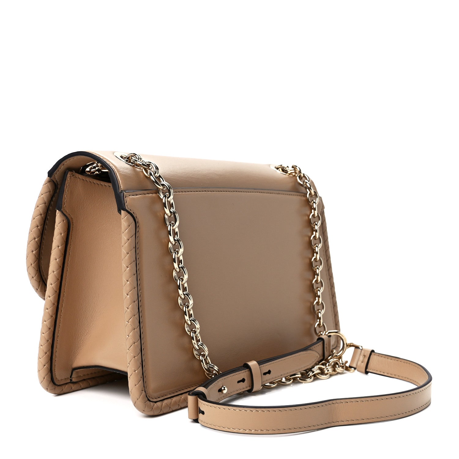 Salvatore Ferragamo Calfskin Gancini Flap Bag Cashew 3 of 10